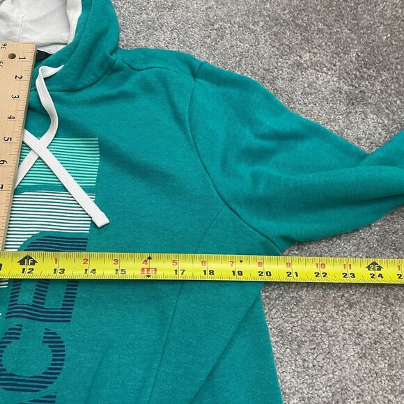 The North Face Pullover Hoodie Sweatshirt Womens Large Green Graphic Casual - Picture 8 of 15